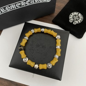 Специальная версия Chrome Hearts Браслет из янтаря и бамбука * Бр