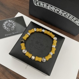 Специальная версия Chrome Hearts Браслет из янтаря и бамбука * Бр
