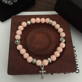 Специальная версия Chrome Hearts Браслет с розовым кристаллом и м