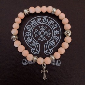 Специальная версия Chrome Hearts Браслет с розовым кристаллом и м