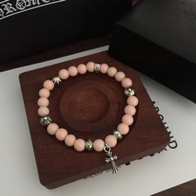 Специальная версия Chrome Hearts Браслет с розовым кристаллом и м