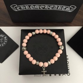 Специальная версия Chrome Hearts Браслет с розовым кристаллом и м