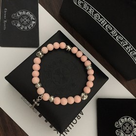 Специальная версия Chrome Hearts Браслет с розовым кристаллом и м
