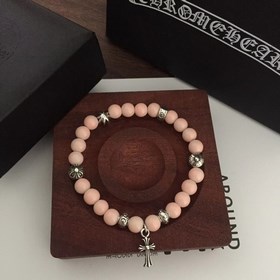 Специальная версия Chrome Hearts Браслет с розовым кристаллом и м