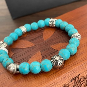 Специальная версия Chrome Hearts с бирюзой и множеством элементов