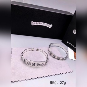 Chrome Hearts Кросс-образный браслет с отверстием в форме буквы «