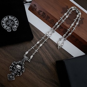 Chrome Hearts Классический ретро-кулон виде черепа. Классическое