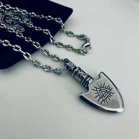 Chrome Hearts Классический ретро-кулон в форме щита с 8-образным 