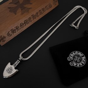 Chrome Hearts Классический ретро-кулон виде щита снежинкой. Класс