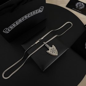 Chrome Hearts Классический ретро-кулон виде щита снежинкой. Класс