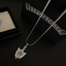 Chrome Hearts Классический ретро-кулон виде щита снежинкой. Класс