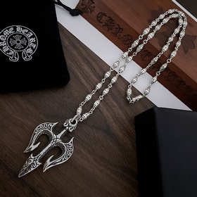 Chrome Hearts Классический ретро-кулон с трезубцем. Классическое