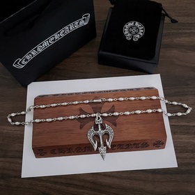 Chrome Hearts Классический ретро-кулон с трезубцем. Классическое 