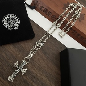 Chrome Hearts Классический ретро-кулон в форме креста. Классическ