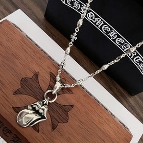 Chrome Hearts Классический ретро-кулон в форме языка Классическое