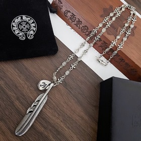 Chrome Hearts Классический ретро-кулон с перьями. Классическое ре