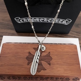 Chrome Hearts Классический ретро-кулон с перьями. Классическое ре