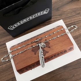 Chrome Hearts Классический ретро-кулон с перьями. Классическое ре