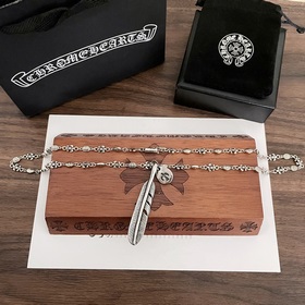 Chrome Hearts Классический ретро-кулон с перьями. Классическое ре