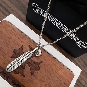 Chrome Hearts Классический ретро-кулон с перьями. Классическое ре