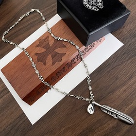 Chrome Hearts Классический ретро-кулон с перьями. Классическое ре