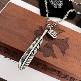 Chrome Hearts Классический ретро-кулон с перьями. Классическое ре