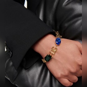 Браслет Dolce&Gabbana с буквами DG, элегантный изящный, тщате