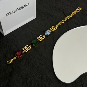 Браслет Dolce&Gabbana с буквами DG, элегантный изящный, тщате