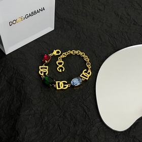 Браслет Dolce&Gabbana с буквами DG, элегантный изящный, тщате