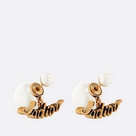 Оригинальные новые серьги-гвоздики DIOR с буквой DIOR, изготовлен