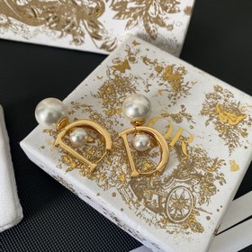 1880  Популярный товар Dior 2023. Серьги-гвоздики с буквами Dior