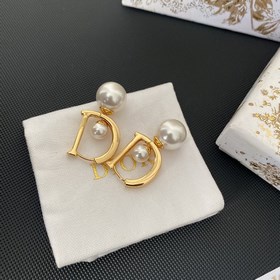 1880  Популярный товар Dior 2023. Серьги-гвоздики с буквами Dior