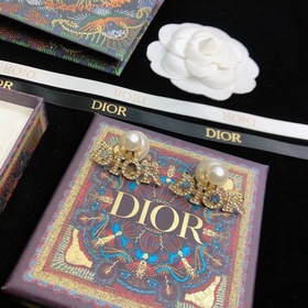 Dior Оригинальные серьги-гвоздики с буквой DIOR 2023 года, изгото