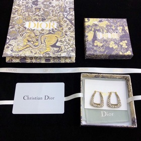 Dior полные бриллиантовые серьги-гвоздики с буквами JADIOR, новин