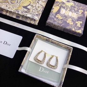 Dior полные бриллиантовые серьги-гвоздики с буквами JADIOR, новин
