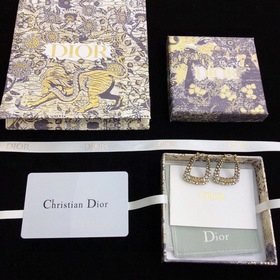 Dior полные бриллиантовые серьги-гвоздики с буквами JADIOR, новин