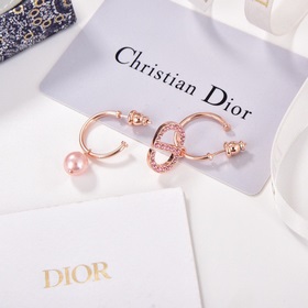 Новинка 2023 года, подлинный товар, новые серьги-гвоздики DIOR ро