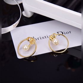 Dior Диор круглые серьги-гвоздики, новинка в продаже, необыкновен