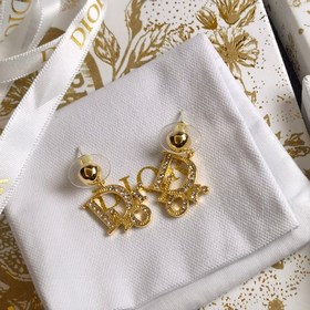 Популярный товар от Dior： модные серьги-гвоздики с бахромой из кр