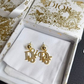 Популярный товар от Dior： модные серьги-гвоздики с бахромой из кр