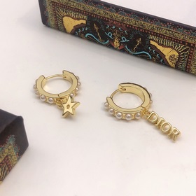 Номер DED0210 DIOR, оригинальная новинка, серьги-гвоздики с жемчу