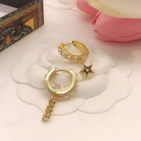 Номер DED0210 DIOR, оригинальная новинка, серьги-гвоздики с жемчу