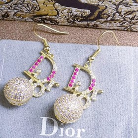 1880140  Популярный товар от Dior： модные серьги-гвоздики с цвет