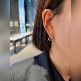 Dior CD жемчужные серьги-гвоздики, уровень качества как у оригина