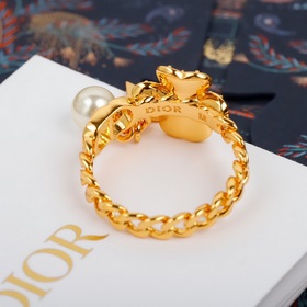 Кольцо Dior CD с четырехлистным клевером Классический дизайн, изг