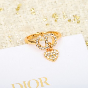 Кольцо Dior CD Классический дизайн, изготовлен из латуни ZP и укр
