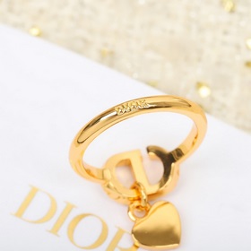 Кольцо Dior CD Классический дизайн, изготовлен из латуни ZP и укр
