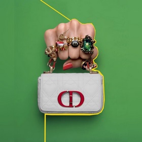 Кольцо Dior CD Классический дизайн, изготовлен из латуни ZP и укр