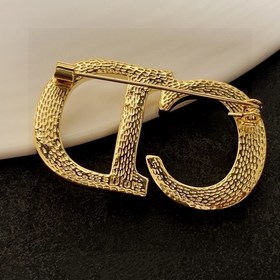 Новая брошь Dior с буквами CD, изготовлена из латуни, высококачес