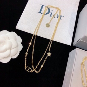 Dior CD Двухслойный браслет и колье в комплекте. Это просто нежно